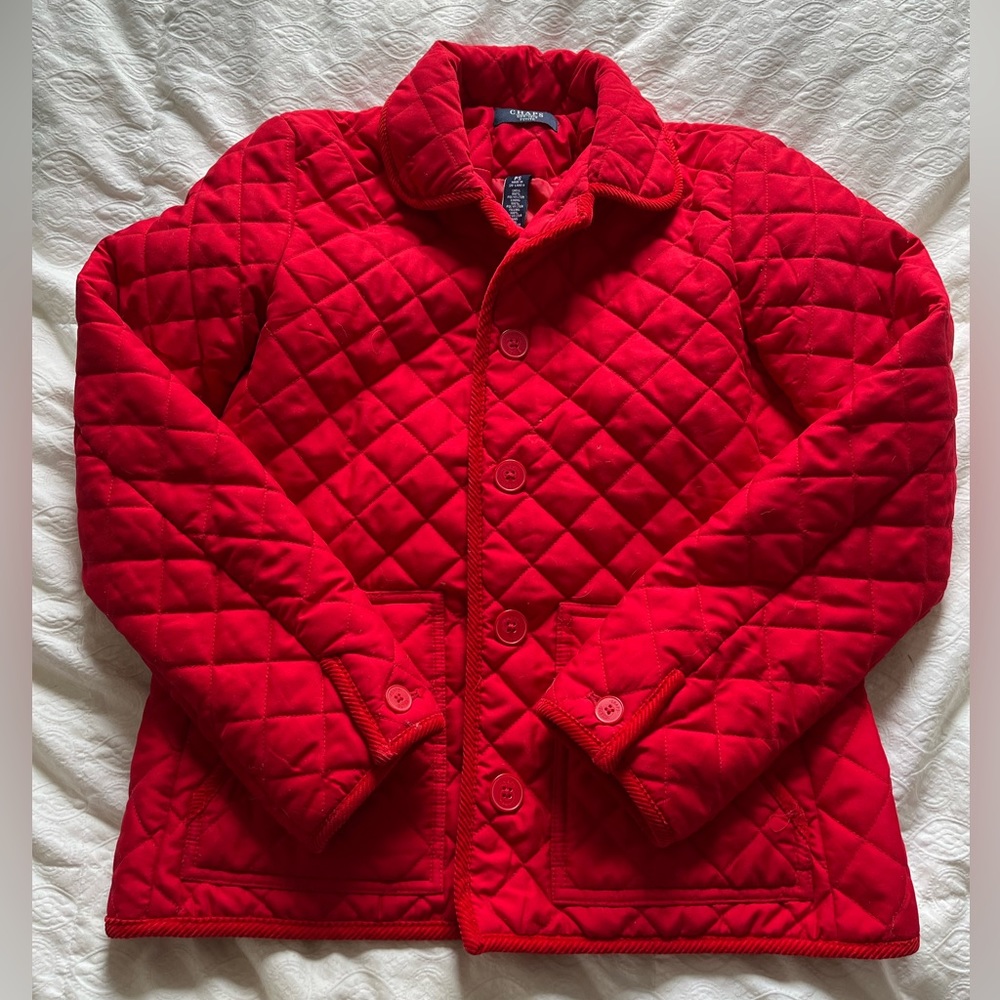 New without tags: red petite small Chapman prep jacket